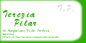 terezia pilar business card